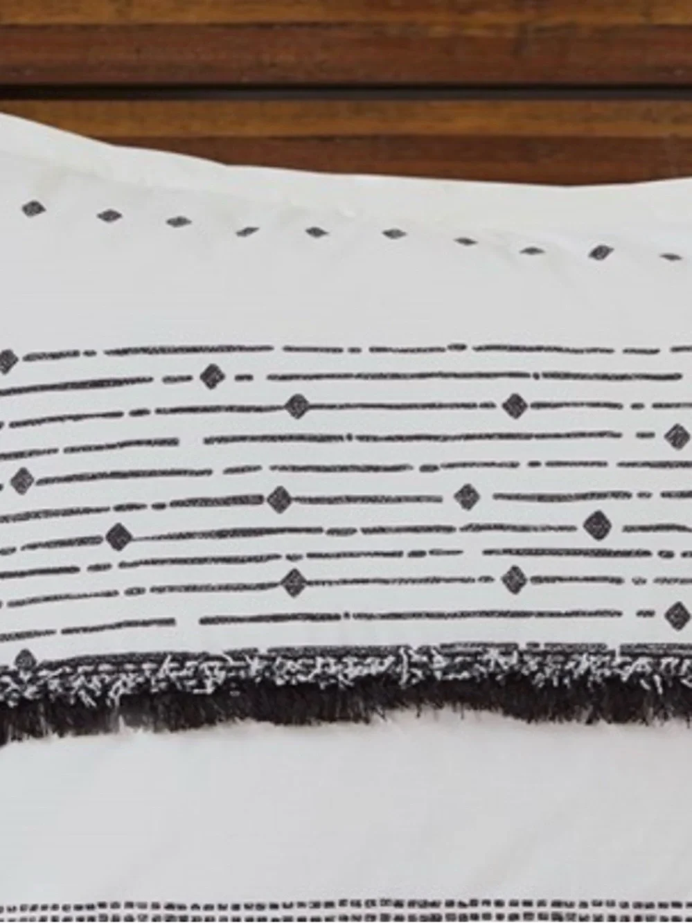 NEW Ink+Ivy Boho Black & White Duvet Cover Set - Modern Neutral Bedding